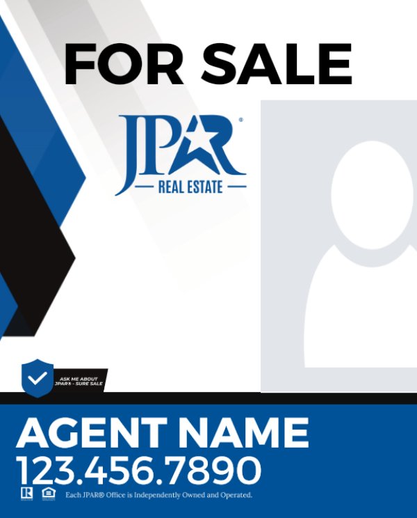 Picture of For Sale Agent Photo Vertical Sign - 30"x24"