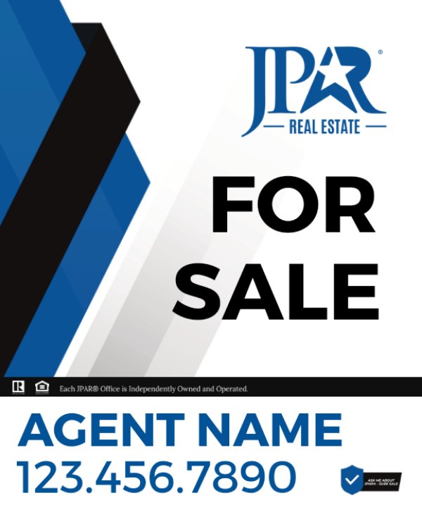 Picture of For Sale Agent Vertical Sign - 30"x24"
