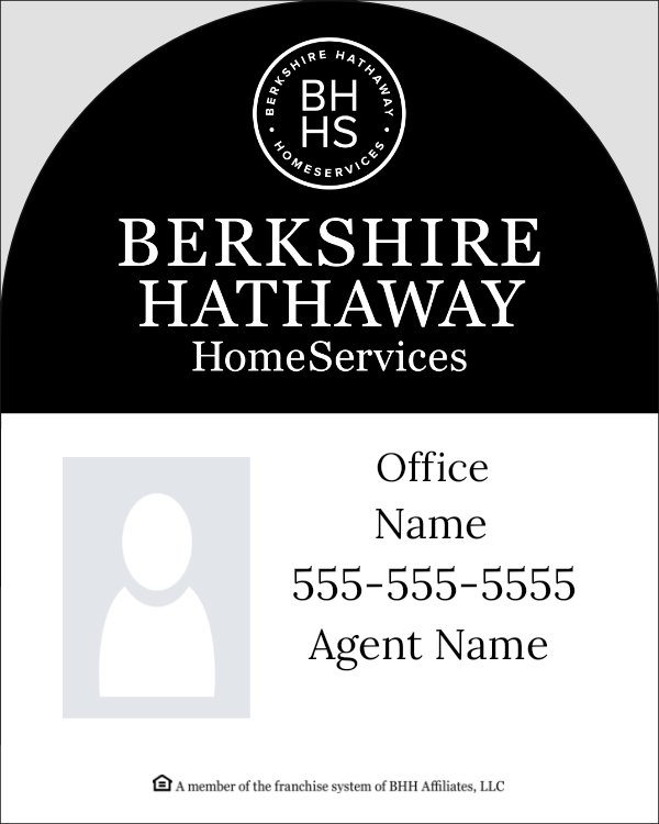 Picture of DBA, Office Number, Agent Name, Agent Phone #, and Agent Photo - Black and White