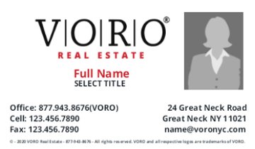 Picture of Voro Business Card 3 (Broker)