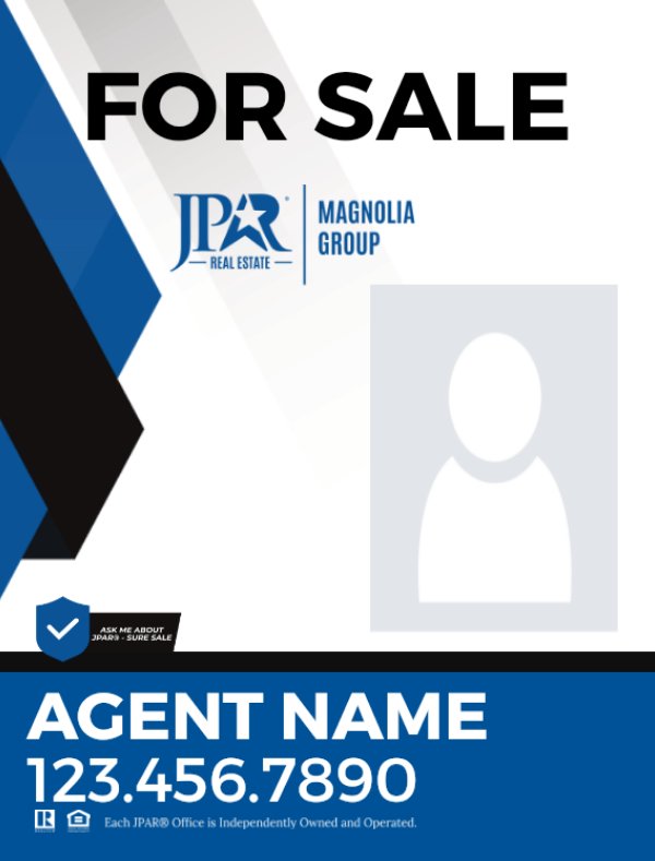 Picture of Agent Photo Vertical Sign - 24" x 18"
