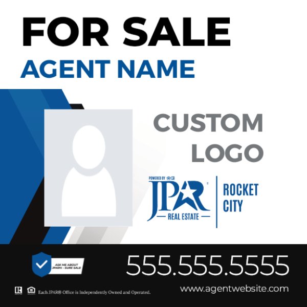 Picture of Agent Photo and Team Logo Sign - 24" x 24"