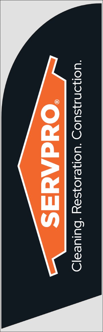 Picture of SERVPRO Feather Flag Black