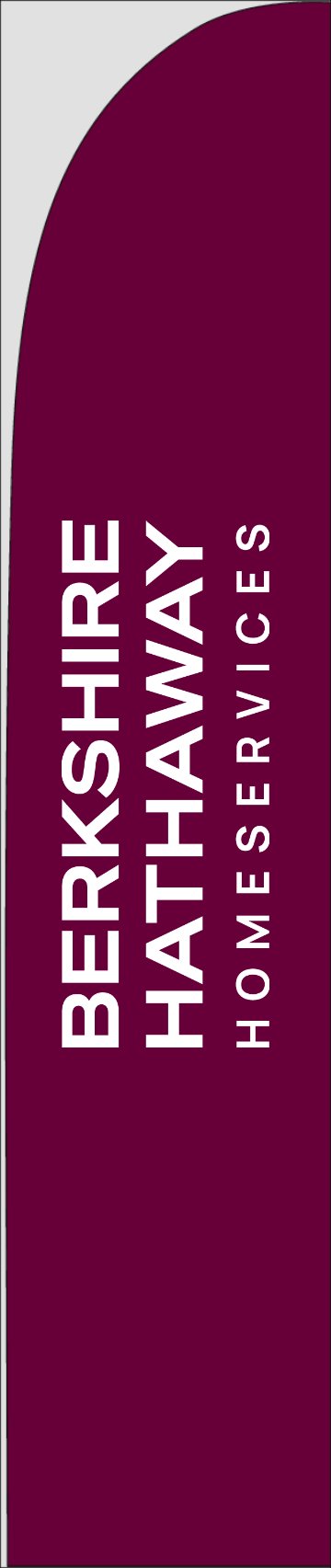 Picture of Logo (Cabernet) - 15ft x 3ft Feather Flag