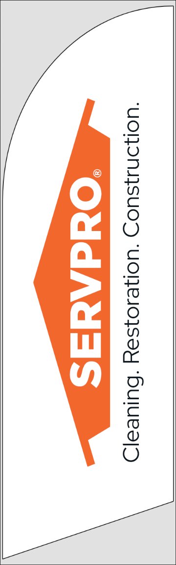 Picture of SERVPRO Feather Flag White