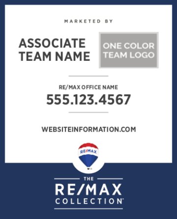 Picture of 30" x 24" Collection Team Logo Sign