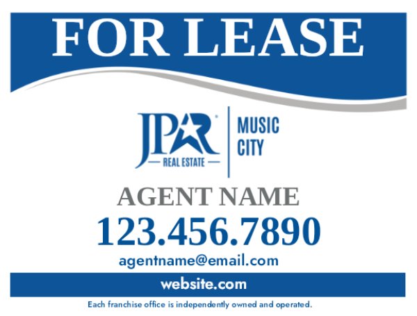 Picture of For Lease Yard Sign - 18" x 24"