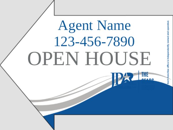 Picture of Open House Arrow Shaped - Arrow Shaped