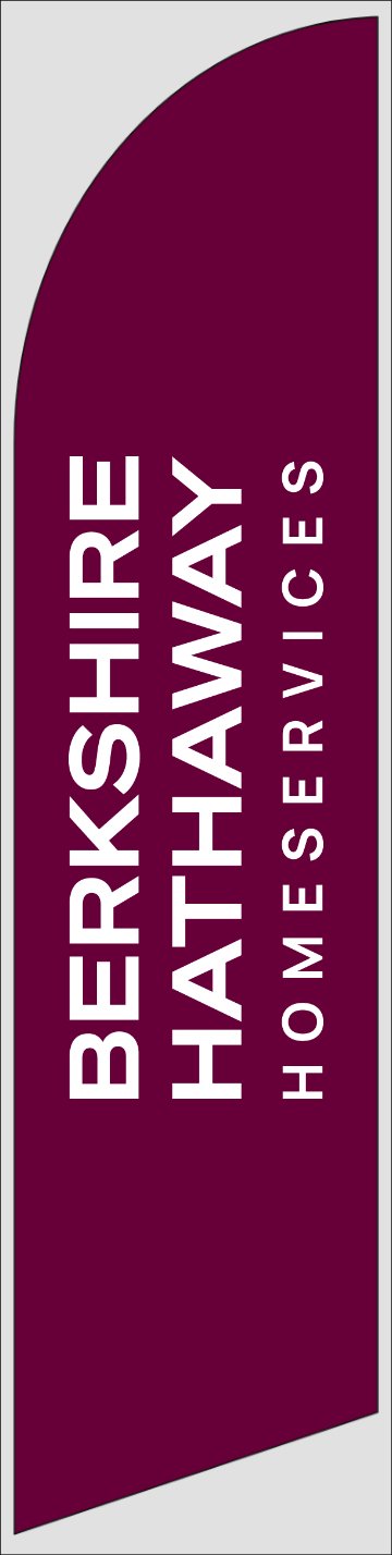 Picture of Logo (Cabernet) - 12ft x 2.5ft Feather Flag