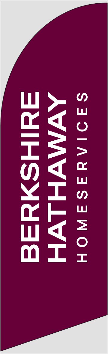 Picture of Logo (Cabernet) - 10ft x 2.5ft Feather Flag