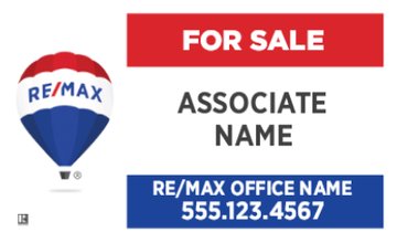 Picture of Associate Name Only - Standard Yard Sign - 18" x 30"