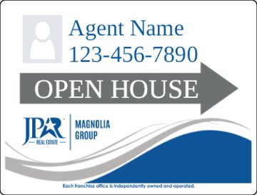 Picture of Agent Open House Photo Directional - 18" x 24"