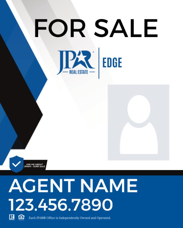 Picture of For Sale Agent Photo Vertical Sign - 30" x 24"