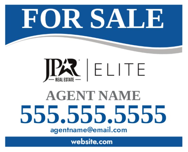 Picture of For Sale Agent Sign - 24" x 30"